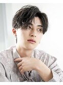 波巻きパーマメンズツイストスパイラルパーマツーブロック