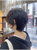 ニュアンスパーマ×ショートヘア