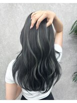 アルドーレフィエロ シンサイバシ(Ardore fiero shinsaibashi) コントラスト極ハイライト☆アッシュブラック