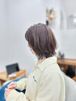 ツナグ(TSUNAGU)&nbsp;切りっぱなしボブ×透明感カラー