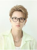 ガイルヘア　ブリーチカラー　かきあげ　韓国　韓流　ニュアンス