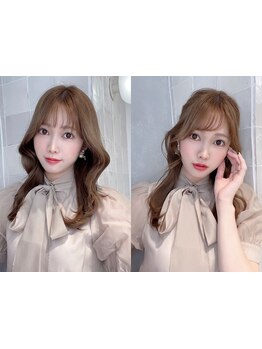 【似合わせカット＋艶透明感カラー＋TR￥7500～】顔周りの細かなニュアンスで黄金バランスの美フォルムに