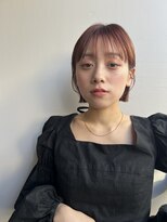 ブラウヘアアンドケア(care)&nbsp;コーラル×切りっぱなしボブ