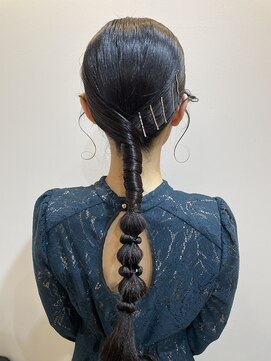ヘアコレクション アンジュ(Hair collection Unge) 編み下ろしヘア ヘアセット