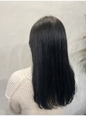 【Yuine】つやつや！ブリーチなしブルーブラック　暗髪／艶髪