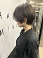 ハルキミナトジャパン 広島並木通り店(HARUKI MINATO japan)&nbsp;ショートの中でもハンサムショートのオーダーが特に多いです。