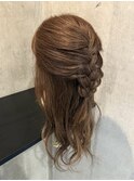 ハーフアップアレンジ