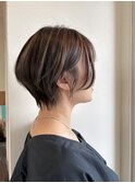 丸みショート×ハイライト