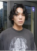 外国人風メンズミディアムパーマ