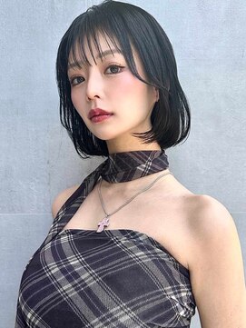 ミンクス渋谷スマートサロン(MINX shibuya smart salon) 【MINX】くびれヘア+くすみベージュハイライトカラー_渋谷