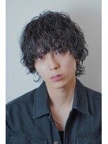 オーシャントーキョー ホワイト 原宿(OCEAN TOKYO WHITE) 波巻きミディアムセンターパートマッシュウルフ