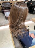 白髪ぼかしハイライトローライトデザインカラーオリーブグレー