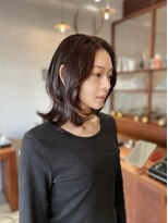 ウツギ(UTSUGI)&nbsp;ブラウンレッドカラー×レイヤーカット