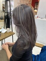 バランス 原宿 表参道(balance)&nbsp;【髪質改善】ヘーゼルグレージュハイライト×レイヤー YUKA