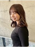 フェアリーレイヤー20代30代40代くびれヘア柔らかブラウンカラー