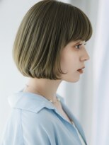 フレイムス ヘアアンドリラックス 吉川店(Frames hair&relax)&nbsp;オリーブグレージュ/ミニボブ/20代30代40代◎前髪あり/艶髪吉川
