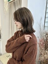 ユイマァル 岡山(YUIMARL)&nbsp;大人ハイライト/透明感カラー/ミディアムレイヤー/くびれヘア
