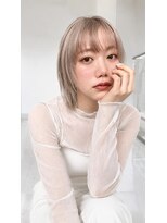 トリッカ シブヤ(TRICCA SHIBUYA) 透明感ベージュ×ミニボブ