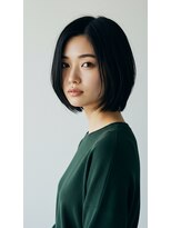 シンプリィ (Hair Make SIMPLY) 清楚感◎あごライン内巻きボブ×シースルーバング