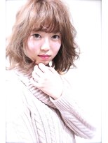 ホラン(HoLan)&nbsp;HoLan/sstyle☆vintegeベージュxニュアンスカールxうぶバング♪