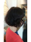 甘辛ショートボブ×デジタルパーマ