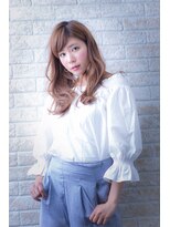 エルデ ナインズ ヘアー スタンド 川口店(elde 9's HAIR STAND)&nbsp;小顔&フェアリーグレージュの大人かわいい切りっぱなしボブ