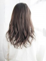 ヘアメイク ナル(hair make nalu) 透け感グレージュのミックスカールスタイル