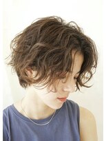 トリッカ 銀座(tricca)&nbsp;前下がりボブ/簡単パーマ/大人ボブ