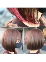 ディーリンク 南橋本店(HAIR MAKE DLINK) ツートーンカラー前下がりボブ