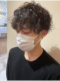 軽めマッシュ×パーマ