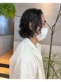 メンズボブ　パーマ
