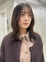 ソーコ 渋谷(SOCO)&nbsp;ミディアムレイヤーウルフカットシースルーバンク