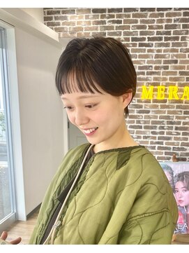 メラク バイ コア(Merak by CoRe.gn) オン眉マッシュショート！　嶋田@20代30代40代50代