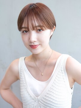 アイティー バイ アルバム 中野店(IT by ALBUM) ぴたっとマッシュショート_斜めバンググレージュカラー_59303