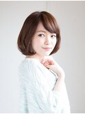 インナーグレージュ/マチルダボブ/前髪/ピンクベージュ/幡ヶ谷