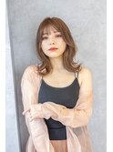 韓国風セミロング/アースカラー