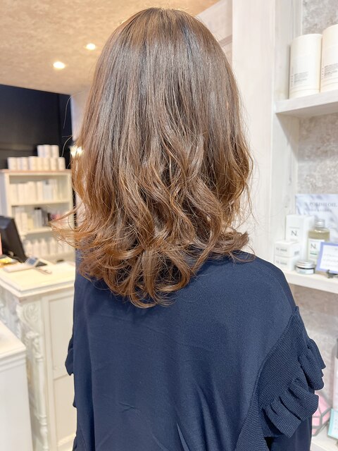 福山市美容室Caaryくるっとカールロングヘアデジタルパーマ