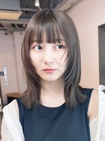 アイティーバイアルバム 松戸店(IT by ALBUM)&nbsp;グレーベージュグレージュカラーレイヤーロング_ba472201