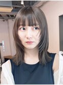 グレーベージュグレージュカラーレイヤーロング_ba472201