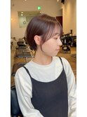 20代30代40代に人気の丸みショートボブ/茅ヶ崎