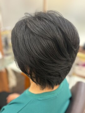 リベーヌプラス 40代50代60代70代白髪染め【リベーヌ+野入】ショートレイヤー1C