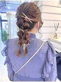 お呼ばれヘアセット♪
