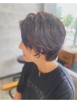 ソイクフ 四条大宮店(SOY-KUFU) 【soy-kufu】MEN'S HAIRアッシュブラックカルマパーマ