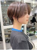 ショートボブ髪型30代40代50代前髪あり前髪なし面長丸顔【倉田】