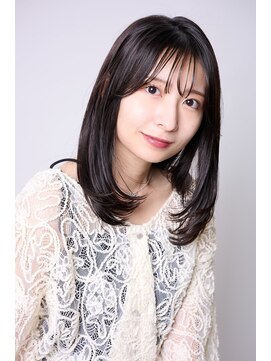 レム 山形1号店(REM) ミディアム×内巻き×暗髪