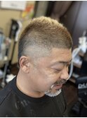 【50代】ソフトモヒカン×カラー