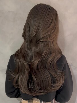 シイム(CYM) ブリーチなしダブルカラー/ショコラブラウン/ロングレイヤー