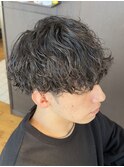マッシュ×ツイストスパイラルパーマ