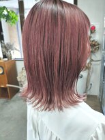 ヘアーグロウニコ(hair grow nico...) ピンクカラー☆軽めミディアム