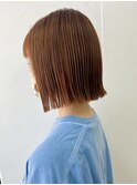 ぷつっと切りっぱなしボブ【Number Three 綱島店】